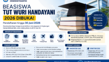 Beasiswa Tut Wuri Handayani 2026 resmi dibuka hingga 30 Juni. Cek syarat, penerima, dan manfaat lengkap untuk PNS yang ingin lanjut S2 dan S3.( Poto : AI ).