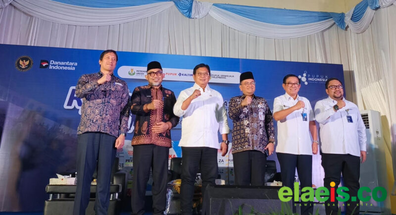 PT Pupuk Indonesia menggelar Rembuk Tani di Jambi untuk menyerap aspirasi petani terkait distribusi pupuk, kebijakan subsidi.( Poto : elaeis.co ).