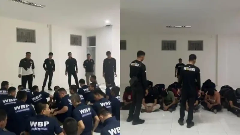 Ditjenpas memindahkan 29 narapidana high risk dari Lapas Jambi ke Lapas Kelas IIA Kumbang Nusakambangan dengan pengawalan ketat. ( Poto : Tribun Jambi.com).