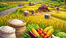 Pemerintah dan pelaku sektor pertanian di Jambi terus mendorong penguatan ketahanan pangan daerah.( Ilustrasi Poto : AI )