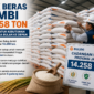 Bulog Jambi memastikan stok beras mencapai 14.258 ton yang cukup untuk memenuhi kebutuhan masyarakat hingga lima bulan ke depan. ( Poto : AI ).