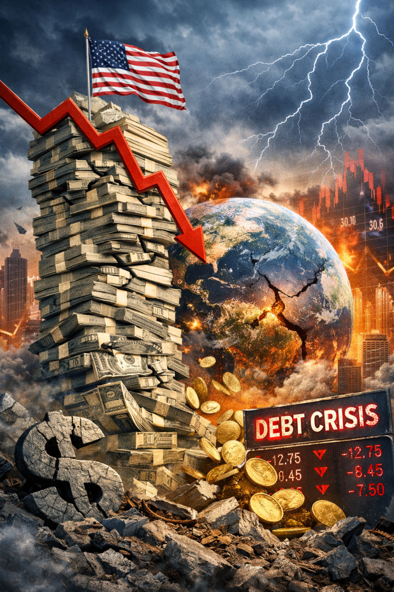 Utang Amerika Serikat terus meningkat dan memicu kekhawatiran ekonomi global. Simak dampaknya terhadap stabilitas keuangan dunia. ( Ilustrasi Poto : AI )