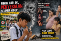 Perokok Remaja Jambi Meningkat: Ancaman Kesehatan dan Solusi Pencegahannya.( Ilustrasi Poto : AI ).