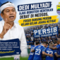 Dedi Mulyadi meminta bobotoh menghentikan perdebatan soal bonus Persib Bandung dan fokus mendukung tim yang berjuang di Liga 1 Indonesia.( Poto : AI ).