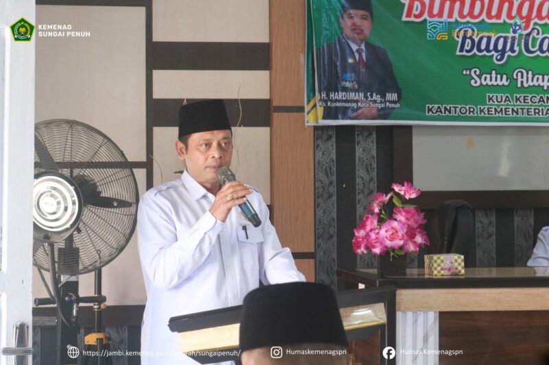 Kemenag Sungai Penuh gelar bimbingan perkawinan untuk calon pengantin, tekankan kejujuran dan kesiapan membangun keluarga harmonis.( Poto Humas Kemenagspn)