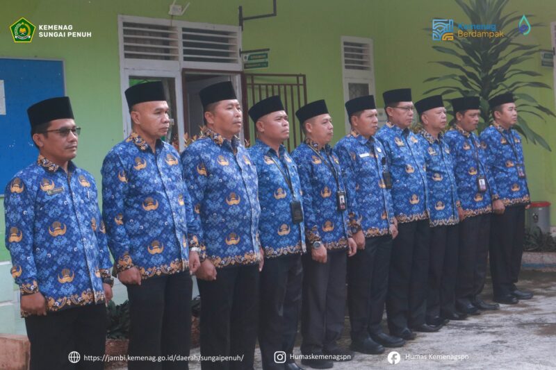 Kemenag Kota Sungai Penuh gelar Apel HKN 2026, tekankan disiplin ASN, profesionalisme, dan kesiapan kerja termasuk saat WFH.( Poto : KEMENAG SUNGAI PENUH )