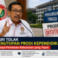 PGRI menolak rencana penutupan prodi kependidikan tanpa pemetaan kebutuhan. Kebijakan ini dinilai berisiko bagi masa depan tenaga guru.( Ilustrasi Poto : AI ).