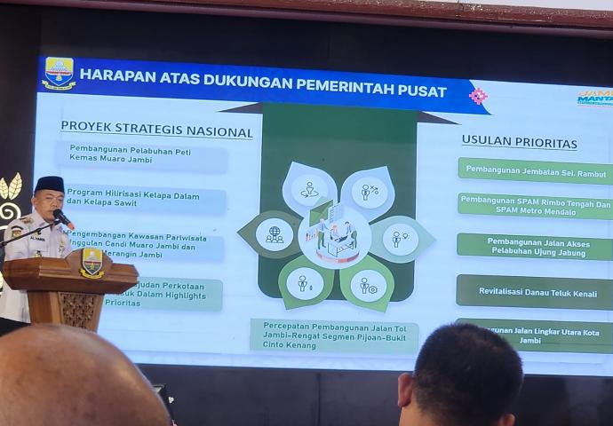 Pemprov Jambi Percepat Transformasi Ekonomi di RKPD 2027 ( Poto : dok.JAMBIlink )