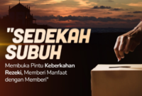 Sedekah Subuh Kian Diminati, Umat Muslim Kejar Berkah Pagi ( Poto : dok.berbagi kebaikan)