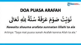 Puasa Arafah 2026 jatuh pada 26 Mei 2026. Simak jadwal, bacaan niat, tata cara, dan keutamaan puasa Arafah yang dapat menghapus dosa dua tahun sekaligus.( Poto : tribunnews.com)