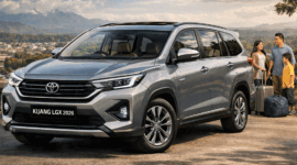 Toyota kembali menghidupkan nama besar Kijang melalui Kijang LGX 2026, sebuah MPV keluarga yang menggabungkan DNA legendaris dengan teknologi modern. -Foto: IST-