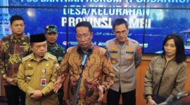 Menteri Hukum Republik Indonesia, Supratman Andi Agtas, meresmikan 1.585 Pos Bantuan Hukum (Posbankum) yang tersebar di seluruh desa dan kelurahan di Jambi pada Selasa (28/04/2026).( Poto : JERNIH.ID ).