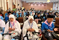 Pemberangkatan Haji 1447 H 2026: 15.349 Jamaah RI Sudah Terbang ke Arab Saudi.( Poto : METROJAMBI.COM)