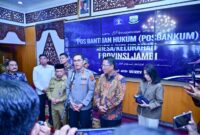 Peresmian Posbankum Desa Jambi memperluas akses keadilan melalui layanan bantuan hukum gratis bagi masyarakat hingga tingkat desa.( Poto : TBNews ).
