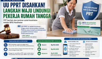 DPR resmi mengesahkan UU PPRT yang memberikan hak jaminan sosial bagi pekerja rumah tangga.