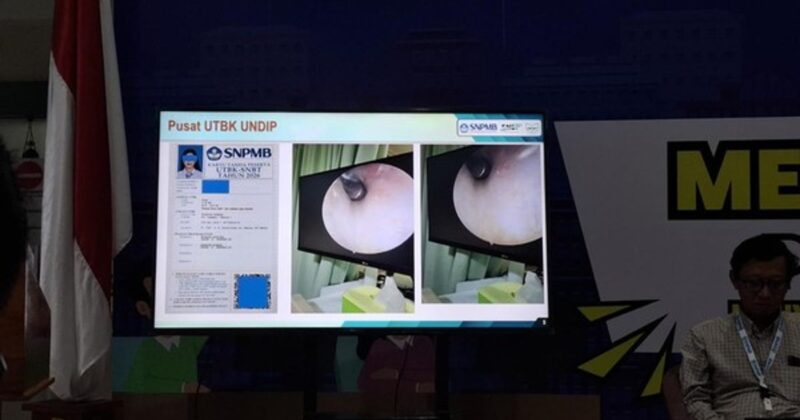 Sejumlah kasus kecurangan UTBK SNBT 2026 terungkap di berbagai kampus, mulai dari praktik joki hingga penggunaan alat komunikasi tersembunyi saat ujian berlangsung. ( Poto : detikcom)