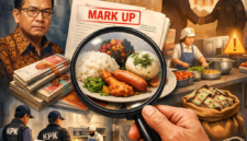 Transparency International Indonesia menyoroti risiko korupsi dalam program Makan Bergizi Gratis (MBG). KPK juga menemukan potensi penyimpangan. ( Ilustrasi Poto : AI )