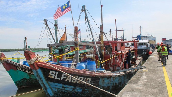 KKP Tangkap 3 Kapal Malaysia yang Curi Ikan di Selat Malaka (Poto : dok.detikfinance )