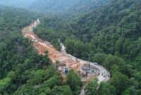 Pemerintah kembali melanjutkan pembangunan jalan layang Sitinjau Lauik di Sumatera Barat setelah proses pembebasan lahan berjalan lebih lancar. ( Poto :dok.detikfinance )