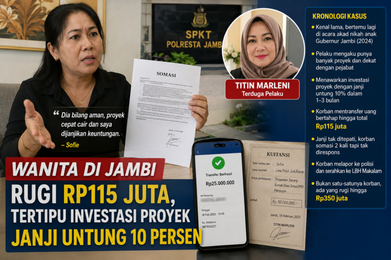 Ilustrasi kasus penipuan investasi di Jambi( Poto : chatGPT )