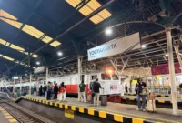 KAI Daop 6 Yogyakarta memprediksi 136.741 penumpang menggunakan kereta api jarak jauh selama libur panjang Kenaikan Yesus Kristus 2026.( Poto : ANTARA ).