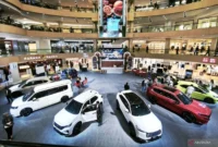 Honda mencatat kerugian pertama sejak tahun 1957 akibat biaya besar restrukturisasi bisnis kendaraan listrik (EV).( ANTARA / Naufal Ammar Imaduddin ).