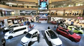 Honda mencatat kerugian pertama sejak tahun 1957 akibat biaya besar restrukturisasi bisnis kendaraan listrik (EV).( ANTARA / Naufal Ammar Imaduddin ).