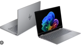 HP OmniBook X Flip 14 AI menawarkan konsep laptop convertible dengan kemampuan AI.( Poto : dok. eBay ).