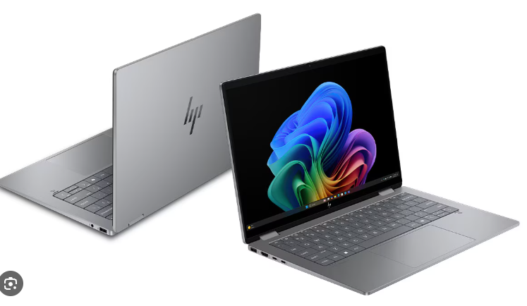 HP OmniBook X Flip 14 AI menawarkan konsep laptop convertible dengan kemampuan AI.( Poto : dok. eBay ).