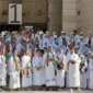 Kemenhaj melarang jemaah haji Indonesia mengikuti ziarah dan city tour sebelum fase Armuzna demi menjaga kesehatan dan kesiapan ibadah haji.( Poto : HIMPUH NEWS ).