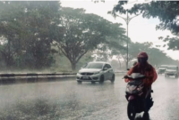 BMKG memprakirakan cuaca di Jambi pada 11 Mei 2026 didominasi hujan ringan di berbagai wilayah seperti Kerinci, Muaro Jambi, dan Kota Jambi.( ilustrasi Poto : Kompas.com ).