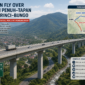 Ilustrasi pembangunan fly over Sungai Penuh–Tapan dan Kerinci–Bungo kini resmi masuk dalam agenda Pemerintah Provinsi Jambi.( Poto :chatGPT )