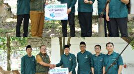 Karyawan/Karyawati Perumda Tirta Mayang Qurban 22 ekor sapi di Kota Jambi ( Poto : jambiekspres.co.id ).