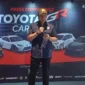 Toyota GR Car Meet 2026 di GBK dinilai Ketua IMI Moreno Soeprapto mampu mendorong pertumbuhan UMKM otomotif, industri modifikasi, dan ekosistem aftermarket di Indonesia.( Poto : ANTARA ).