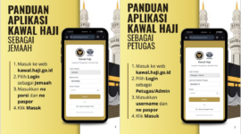 Kemenhaj meminta jamaah haji Indonesia aktif menggunakan aplikasi Kawal Haji selama berada di Arab Saudi untuk mempermudah pengaduan layanan.( Poto : Kementerian Haji ).