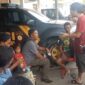 Warga Suku Anak Dalam (SAD) di Tebo mendatangi Polres Tebo untuk mempertanyakan lambannya penanganan laporan.( Poto : JAMBIPRIMA.COM ).