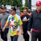 Bupati Merangin, M. Syukur mengajak seluruh masyarakat ikut menjaga kenyamanan area Car Free Day.( Poto : jambiekspres.co.id ).
