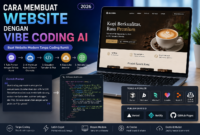 Pelajari cara membuat website dengan vibe coding AI secara praktis di tahun 2026. Mulai dari menulis prompt, memilih tools AI, hingga publish website tanpa coding rumit.( Poto : chatGPT ).