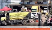Rekaman CCTV kecelakaan di Kebon IX, Kecamatan Sungai Gelam, Muaro Jambi pada Kamis (28/5/2026).( Poto : tribunjambi.com )
