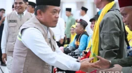 Anggaran Haji Jambi Naik Jadi Rp40 Miliar, Pemprov Tanggung Lonjakan Biaya Avtur Demi Kelancaran Jamaah. ( Poto : ANTARA ).