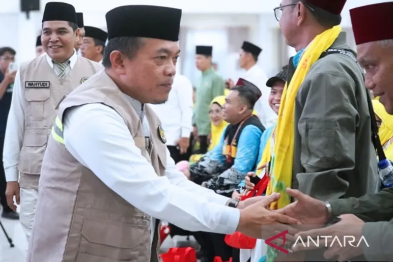 Anggaran Haji Jambi Naik Jadi Rp40 Miliar, Pemprov Tanggung Lonjakan Biaya Avtur Demi Kelancaran Jamaah. ( Poto : ANTARA ).