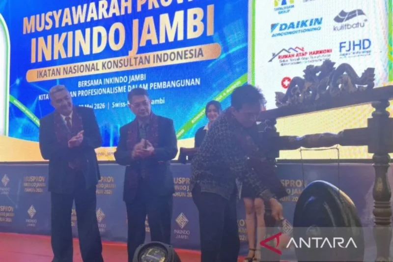 Pemprov Jambi memperkuat sinergi dengan Inkindo untuk mempercepat pembangunan daerah melalui peran konsultan profesional dalam proyek strategis.( Poto : ANTARA ).
