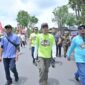 Riuh suara mesin dan sorakan penonton menggema di sirkuit non permanen kawasan Tugu Keris Siginjai, Kotabaru, Kota Jambi, Sabtu (2/5/2026).( Poto :  JAMBIlink ).
