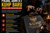 Pasal 252 KUHP baru atau Pasal Santet mengatur klaim kekuatan gaib yang dapat merugikan orang lain. Simak isi aturan, sanksi, dan tujuan hukumnya di Indonesia.( Poto : chatGPT).