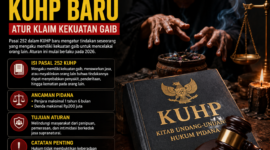 Pasal 252 KUHP baru atau Pasal Santet mengatur klaim kekuatan gaib yang dapat merugikan orang lain. Simak isi aturan, sanksi, dan tujuan hukumnya di Indonesia.( Poto : chatGPT).