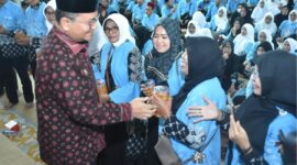 Jamaah Haji Kota Jambi 2026 resmi dilepas Wali Kota Jambi, Dr. Maulana, dengan jumlah 838 orang.( Poto : BERITASATU)