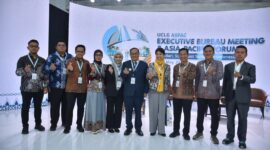 Wali Kota Jambi Maulana dan Wakil Wali Kota Diza Hazra Aljosha mempromosikan potensi Kota Jambi dalam forum internasional UCLG ASPAC 2026 di Kendari. ( Poto : JAMBIEKSPRES.CO.ID ).
