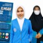 Tiga mahasiswa HPI UIN STS Jambi peraih Juara 1 LKTI Internasional berfoto usai pengumuman pemenang. ( Poto : JAMBIPRIMA.COM ).
