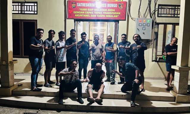 Polisi menangkap A.D pada Jumat (22/5/2026) malam sekitar pukul 20.40 WIB.( Poto : jambiprima.com ).