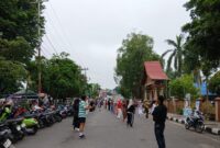 Minggu pagi di Muaro Bungo dimanfaatkan warga untuk berolahraga, bersosialisasi, dan mendukung UMKM lokal di kawasan Kantor Bupati.
